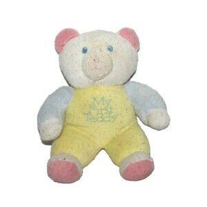 Vintage MTY International Pastel My First Teddy Bear Plush Stuffed Animal 10”